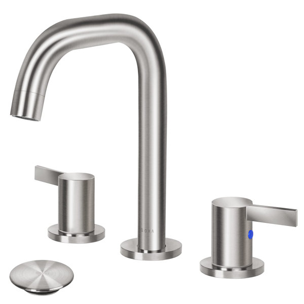 SOKA Widespread Faucet 2handle Bathroom Faucet with Drain Assembly Wayfair